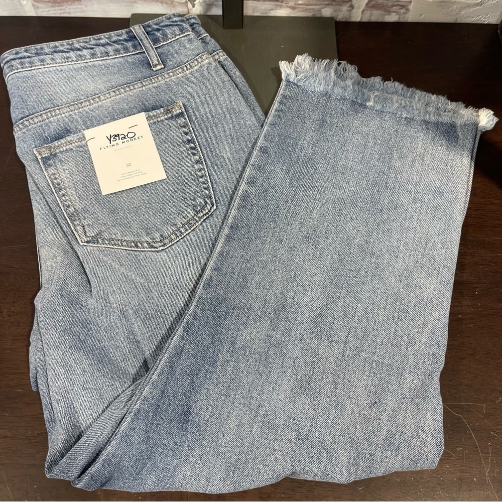 Flying monkey  Denim Frayed Hem Jeans 32